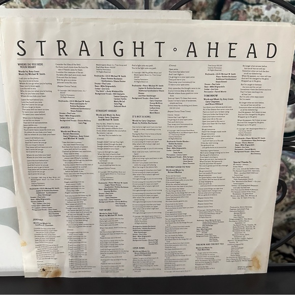 AMY GRANT 'Straight Ahead' Vinyl LP Record 1984 MSB6757 - Picture 8 of 10
